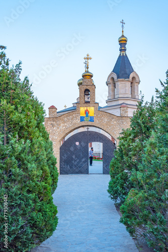 St. Mary's Church at Orheiul Vechi in Moldova photo