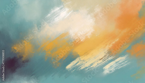 Brushed Painted Abstract Background. Brush stroked painting. photo