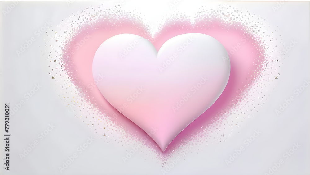 Blissful Pink Hearts: Heart-Shaped Patterns on Pink Background(Generative AI)