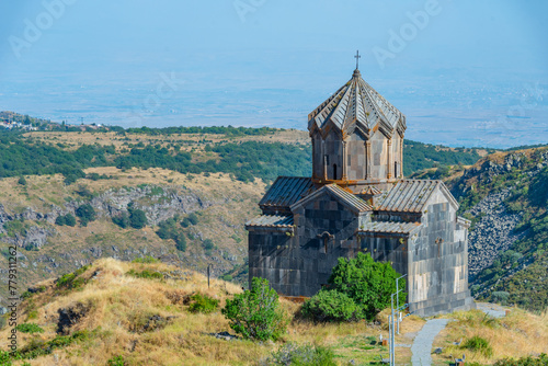 Vahramashen church at the Amberd fortress in Armenia photo