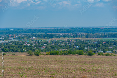 Landscape of Transnistria during a sunny day photo