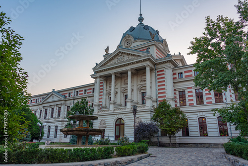 Sunrise at the Coltea Clinical Hospital in Bucharest, Romania