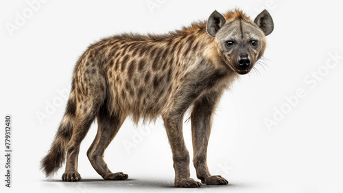 Hyena, Hyenas, Hyena Cub on White Background © LeoArtes