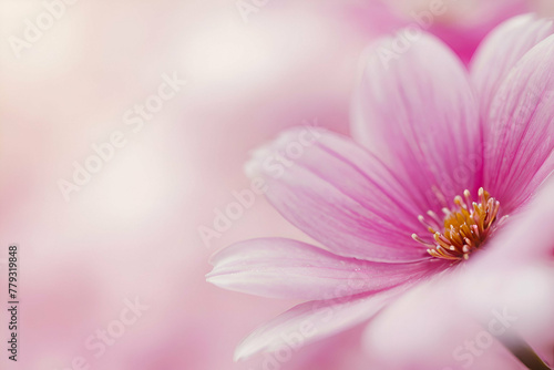 Blur pink flower as a background