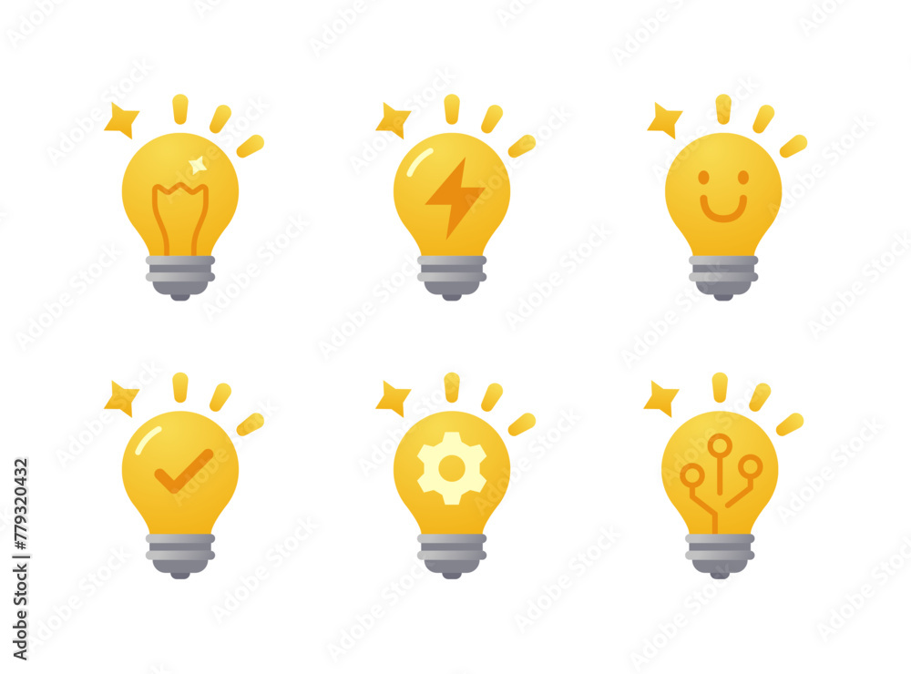 Light bulb Thinking idea icon Light bulb Thinking idea icon
