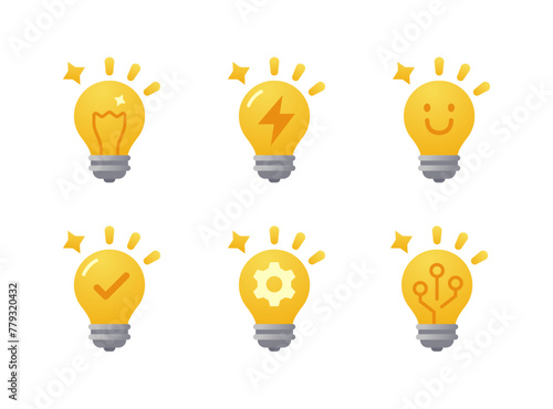 Light bulb Thinking idea icon
