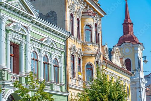 Canvas Print Historical house in the old town of Targu Mures, Romania