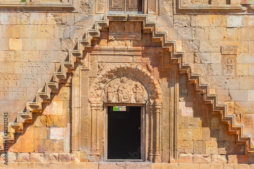 Summer day at Noravank monastery in Armenia photo