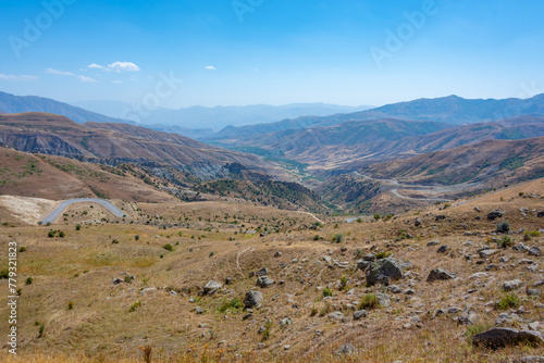 Panorama view of Selim pass in Armenia