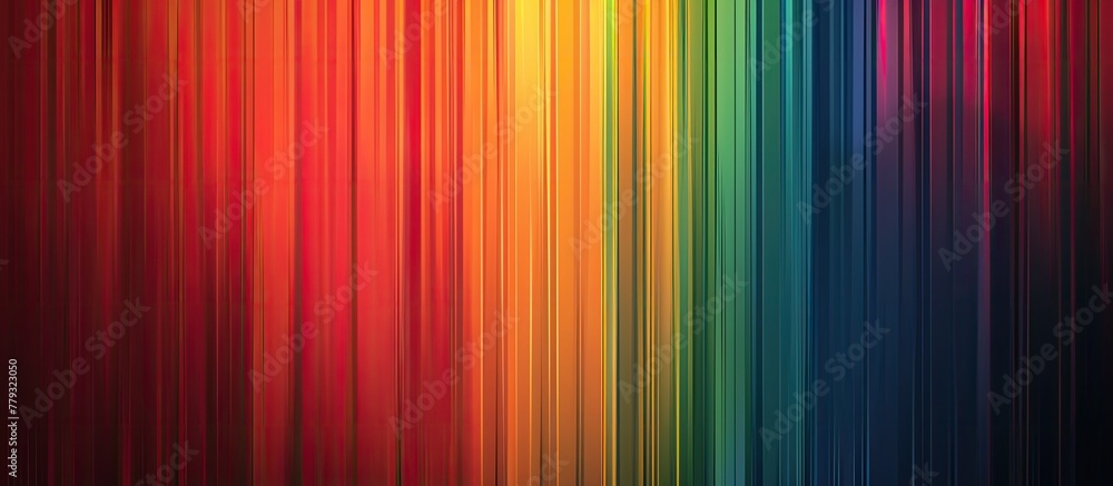 A close up of a rainbow colored curtain made of brown, orange, pink, amber, magenta, and electric blue hues. The material property features tints and shades in a beautiful pattern A close up of a rainbow colored curtain made of brown, orange, pink, amber, magenta, and electric blue hues. The material property features tints and shades in a beautiful pattern