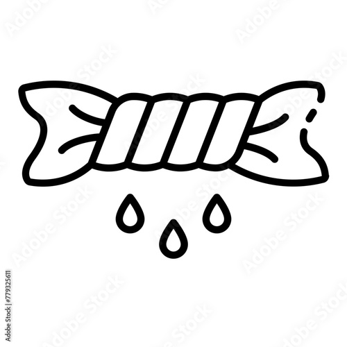 Wring clothes laundry icon
