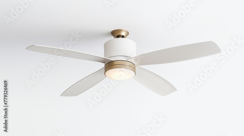 Ceiling fan isolated on white backgroundrealistic, business, seriously, mood and tone