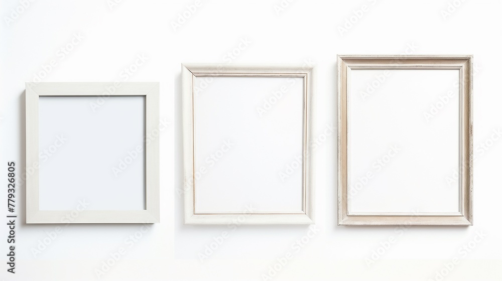 Picture frames isolated on white backgroundrealistic, business, seriously, mood and tone Picture frames isolated on white backgroundrealistic, business, seriously, mood and tone
