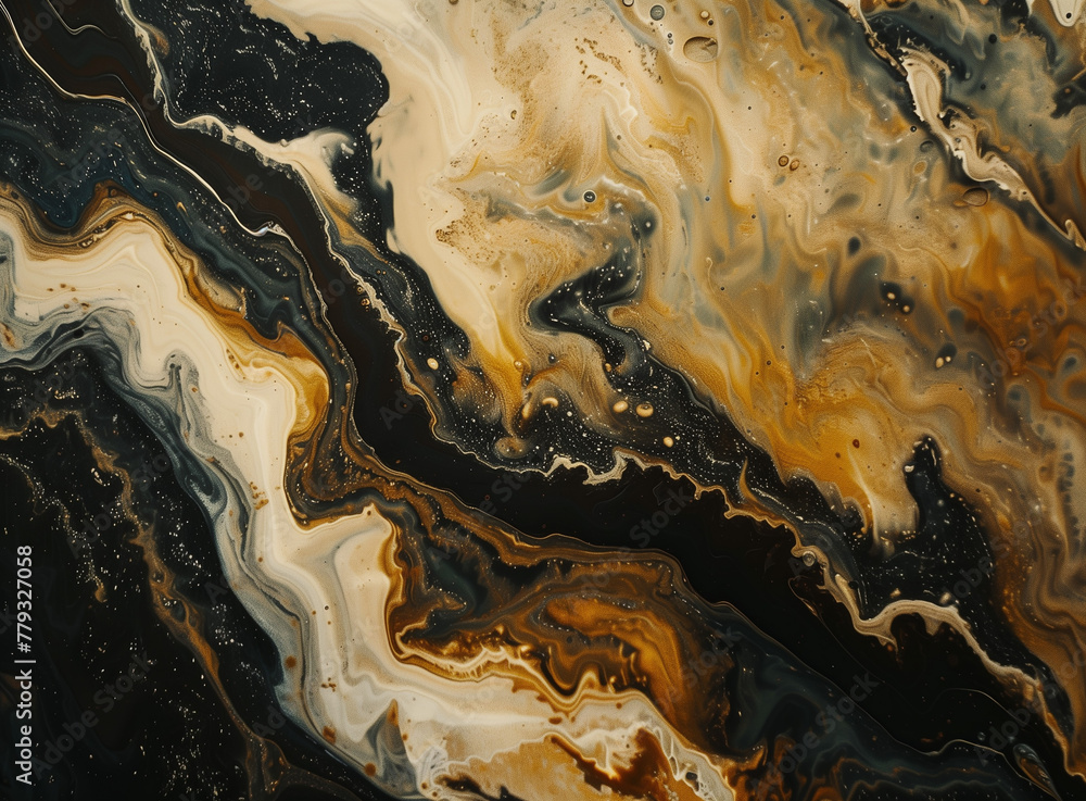 An organic abstract film texture background with fluid shapes and earthy tones, resembling natural landscapes.


