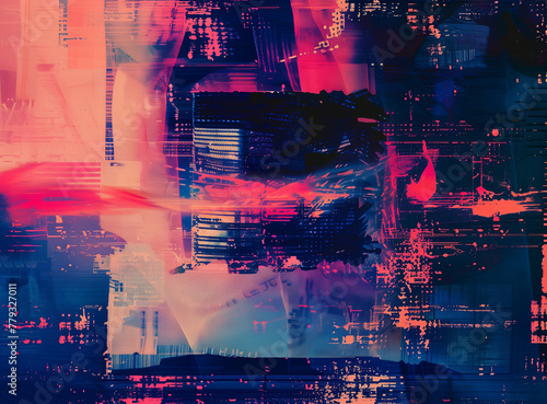 An abstract film texture background with glitch effects and digital artifacts for a contemporary twist.


 photo