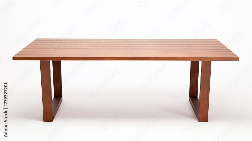 Wooden dining table isolated on white backgroundrealistic, business, seriously, mood and tone Wooden dining table isolated on white backgroundrealistic, business, seriously, mood and tone