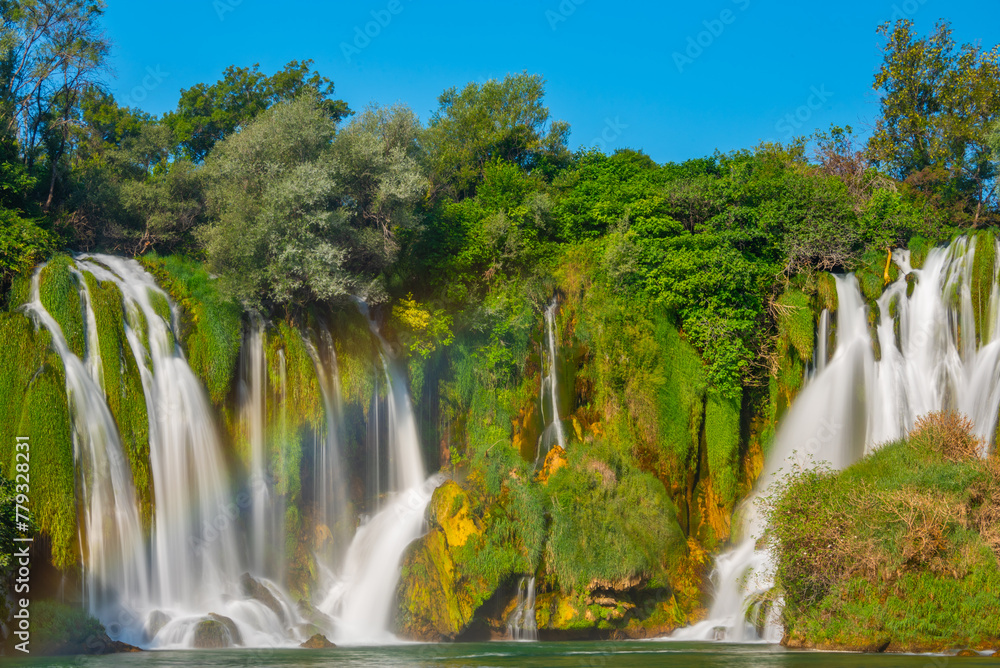 Naklejka premium Kravica waterfall in Bosnia and Herzegovina