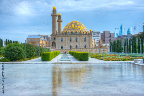 Taza Pir Mosque in Baku, Azerbaijan photo