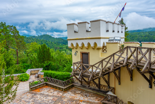 View of Trakoscan castle in Croatia photo