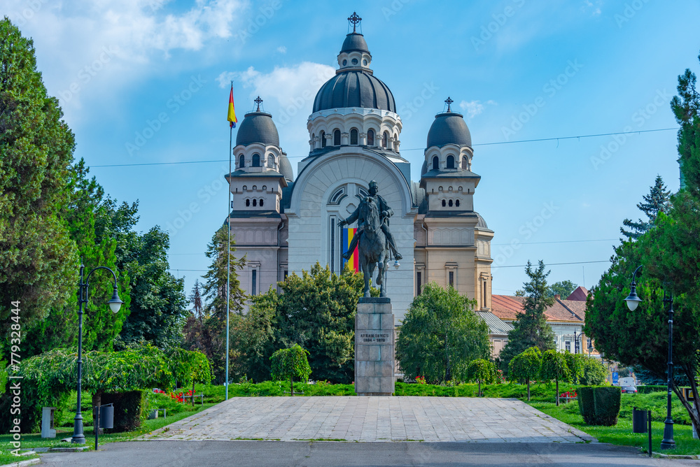 The Statue of Avram Iancu in Romanian town Targu Mures The Statue of Avram Iancu in Romanian town Targu Mures