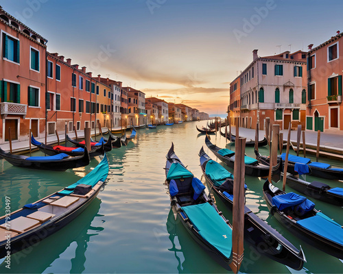 Venice Canal Daytime Scenic View
