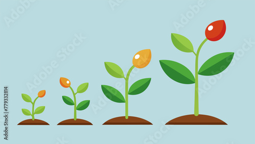 A seed sprouting and growing into a complex and unique plant serves as a symbol for the development and evolution of our personalities over