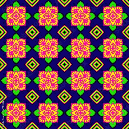 Seamless background design,Ethnic pattern design, ikat pattern,Indian, Scandinavian