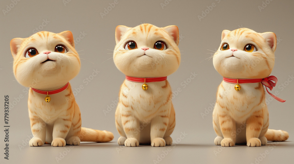 Obraz premium cutest kitten in different angle