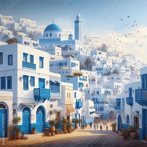 Sidi Bousaid Town - Tunisia