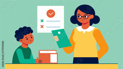 A teacher is grading a students test but their implicit bias is causing them to give a lower score to a student of a certain race despite the