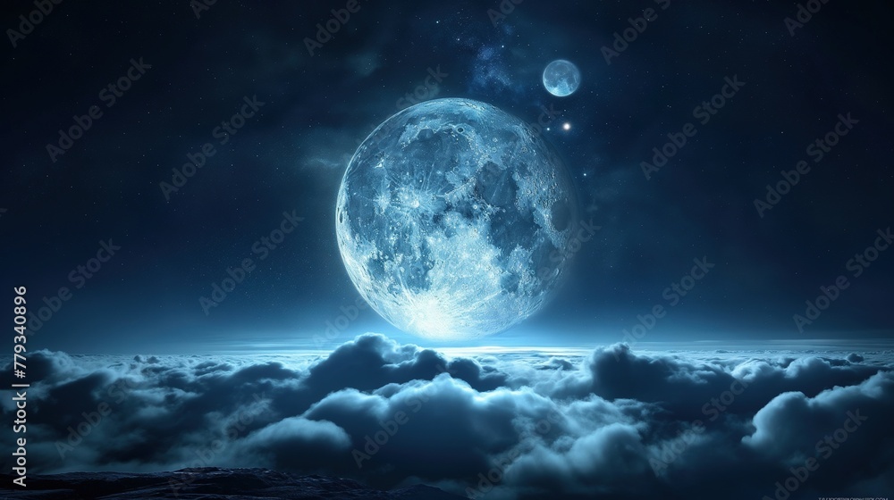 Moonlit Tranquility Serene Moon for Celestial Enthusiasts Moonlit Tranquility Serene Moon for Celestial Enthusiasts