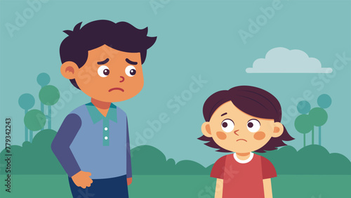 A child feeling lost and confused as their parent is absent and unavailable to listen to their problems and offer guidance.