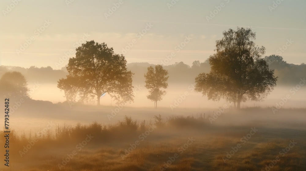 Mystical Mornings Embracing the Tranquility of Countryside Fog