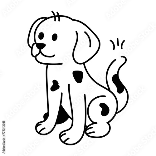 Here’s a doodle icon of an adorable pet 