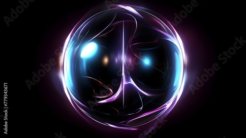 Vibrant Pulsating Electric Orb Symbolizing Futuristic Power and Technology