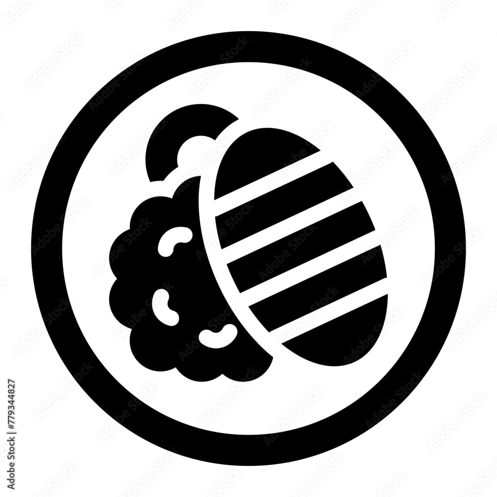Mango Sticky Rice dish icon Mango Sticky Rice dish icon