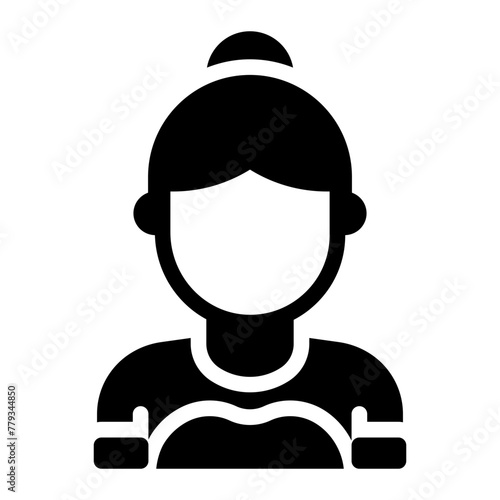 Chut Thai woman traditional avatar icon