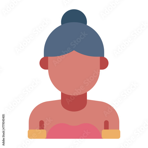 Chut Thai woman traditional avatar icon