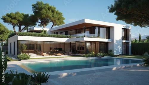 A Beautiful Villa in 8K: Modern Architecture Meets Nature © Eliane