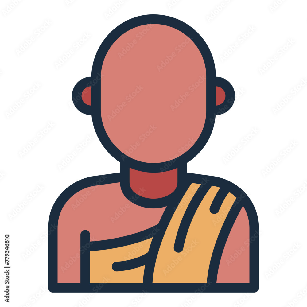 Monk buddhist icon Monk buddhist icon