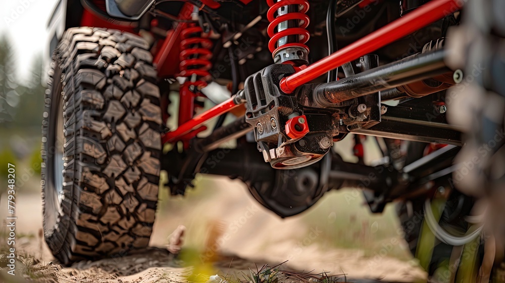 Imagine you're designing a new type of suspension system for off-road vehicles. Outline its key features and advantages.​