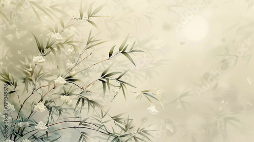 Wallpaper Mural Modern Bamboo Interior with Sunlight Torontodigital.ca