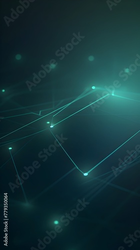 Dynamic Wireless Network Connection Abstract Background with Glowing Futuristic Symbols