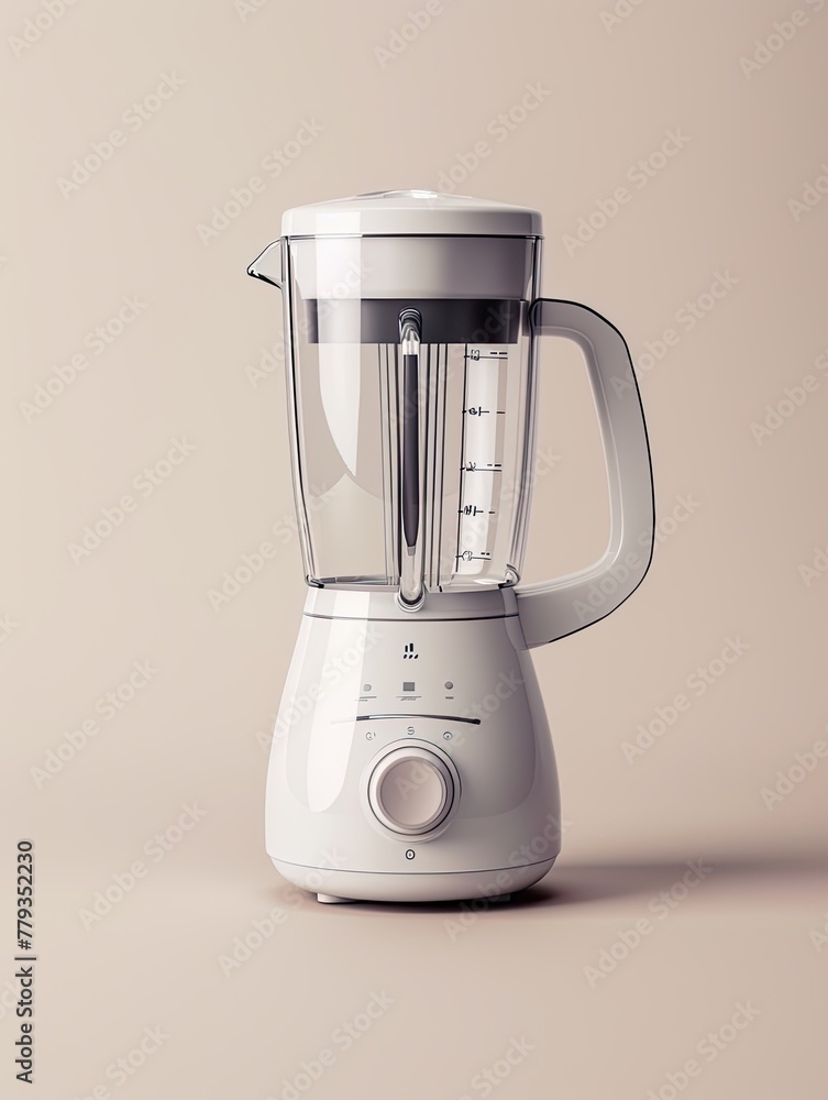Modern Blender with Measuring Pitcher on white Background. Modern Blender with Measuring Pitcher on white Background.