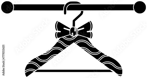 dry illustration clothing silhouette laundry logo clean icon black clothes hanger cloth service garment textile hygiene housework household hanging shape rack wash skirt for vector graphic background