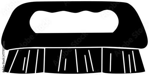 brush illustration laundry silhouette wash logo housework icon black scrubbing equipment clean spray detergent house bucket work mop soap shape broom sponge hygiene for vector graphic background