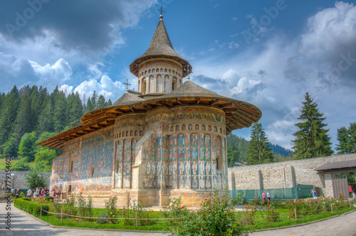 Fotografie Summer at the Voronet monastery in Romania