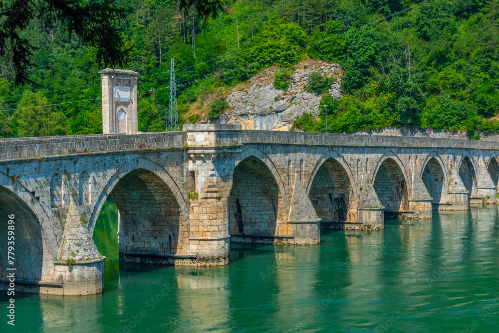 Obraz premium Mehmed Pasa Sokolovic Bridge in Visegrad, Bosnia and Herzegovina