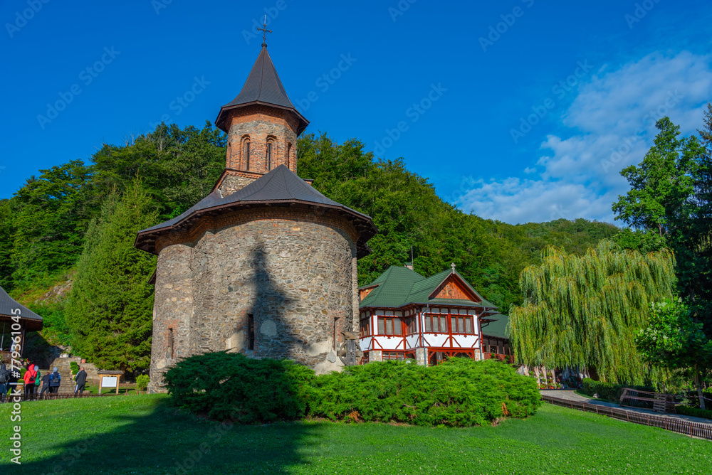 Prislop monastery in Romania during a sunny day