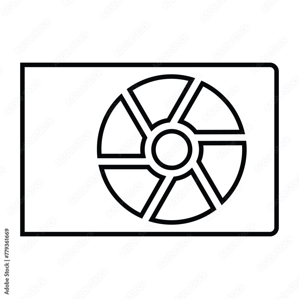 Cooling, fan, hardware icon